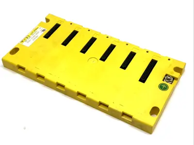 USED FANUC 5-SLOT HORIZONTAL I/O BASE UNIT MODEL A CNC RACK A03B-0819-C002