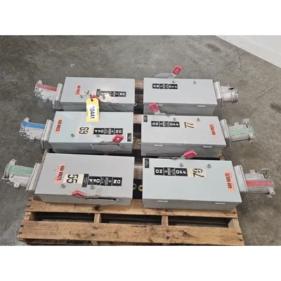 Used Lot of (6) General Electric GE 60AMP Heavy Duty Safety Switch Disconnect