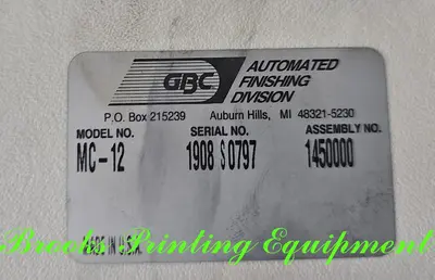 USED GBC MC-12