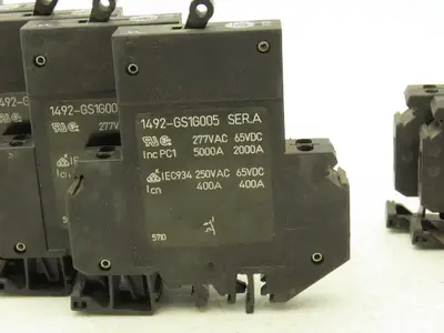 Allen Bradley 1492-GS1G005 Circuit Breaker  0.5 A 1 Pole 277VAC 65VDC Lot of 10