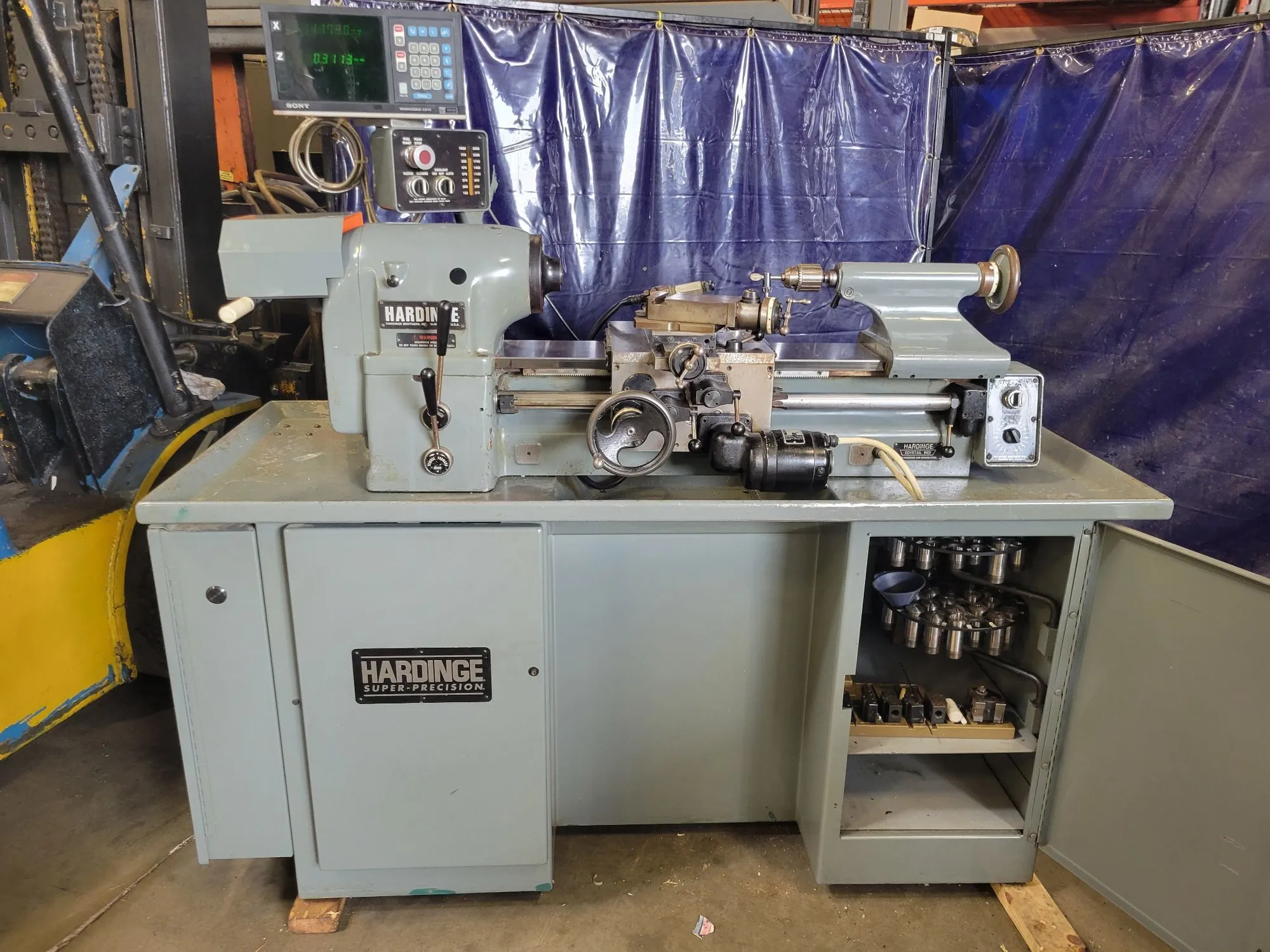 Used 1995 HARDINGE HLV-H Precision Lathes Illinois US | Myers Technology Co., LLC #1344092
