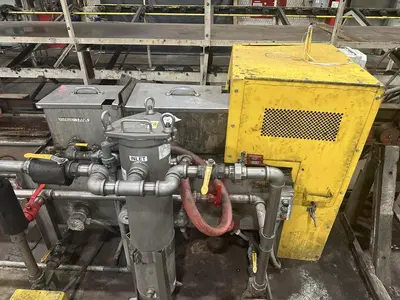 4" CAPACITY ULTRASONIC BAR & TUBE CONTINUOUS WASHER: STOCK #22589