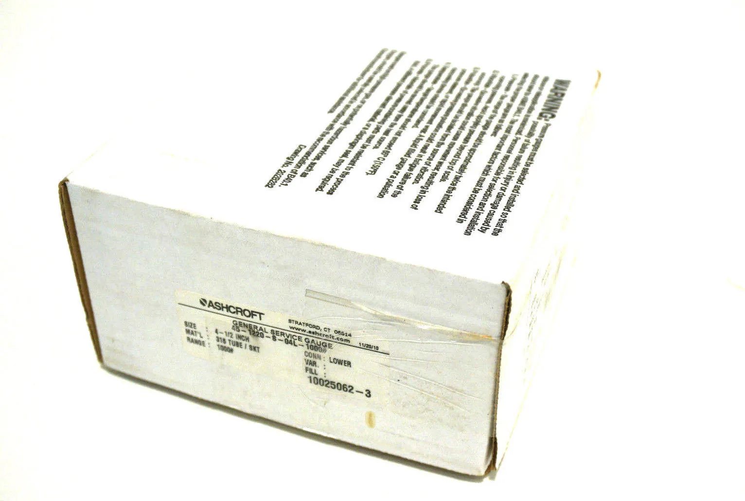 NEW ASHCROFT 45-1220-S-04L-1000 GAUGE 451220S04L1000