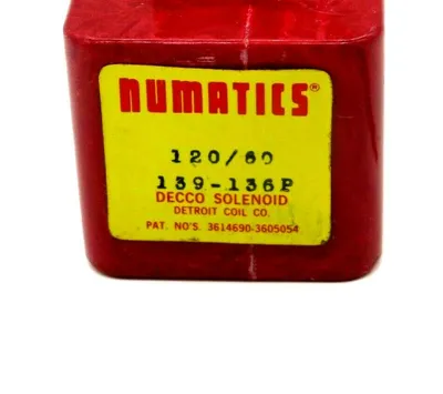 NEW NUMATICS 139-136P SOLENOID COIL 139136P