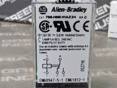 Lot of 5 Allen Bradley 700-HNK41AZ24 Ultra-Slim Timing Relays 0.1-1 Minute New NIB