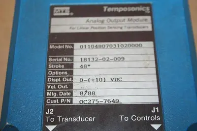USED TEMPOSONICS INC 1.10481E+15