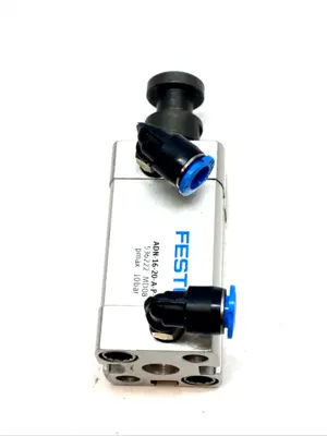 USED FESTO COMPACT PNEUMATIC CYLINDER 16MM BORE 20MM STROKE 536222