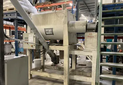 USED KEK GARDNER MIXER 1000L PLOUGSHARE + BAGGING UNIT