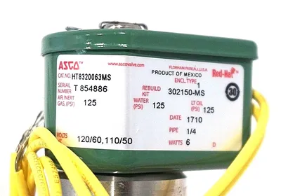 NEW ASCO HT8320063MS SOLENOID VALVE