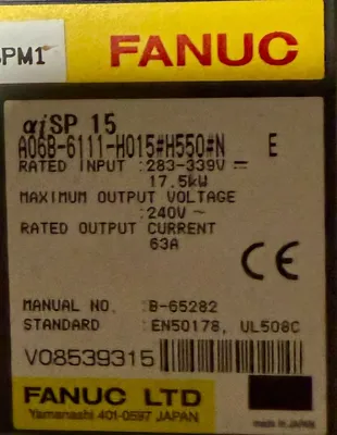 USED FANUC A06B-6111-H015#H550