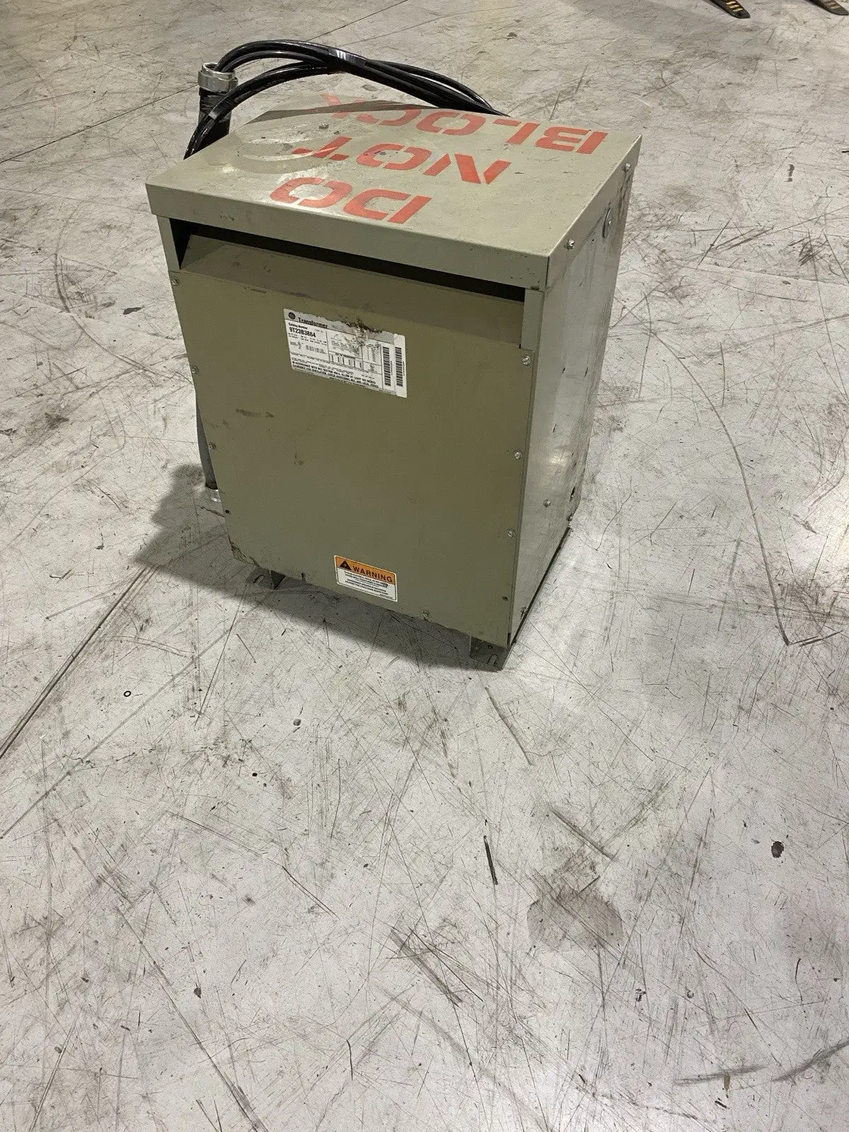 9T23B3864 | GE Transformer  Type QL 50.0 kVA 60Hz 3 PH 5.9% 1MP 480V-208/120V - Used