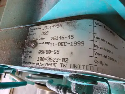 Used CUMMINS 2000DQKC-628 Generators British Columbia CA | Lenmark #277279