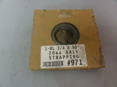 1-RL 3/4" X 50' 20GA Galvanized Steel Strapping #971 New