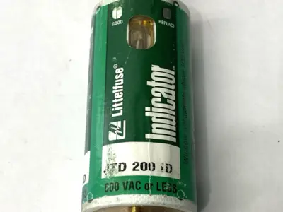 USED LITTELFUSE TIME DELAY INDICATOR FUSE CLASS J 600V 200A SHELFWARE