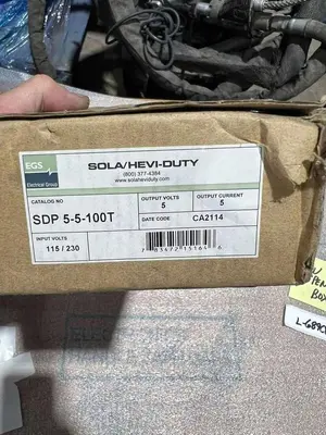 NEW OPEN BOX Emerson SDP 5-5-100T SolaHD Power Supply STK L689CC