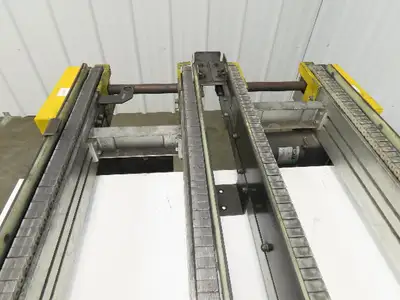 NKE CSB89A-PS-MD-222-1750-36-90W-3 Plastic Chain Conveyor 2-Row Double 220V 3PH