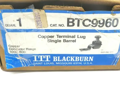 NEW SEALED ITT BLACKBURN BTC9960 COPPER TERMINAL LUG
