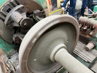RAFAMET Wheel Turning Lathe, revised and retrofitted 2002