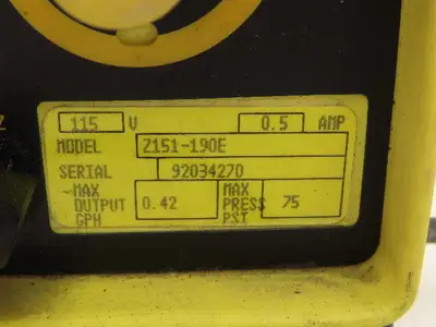 Milton Roy Z151-190E Pneumatic Metering Pump 115V 0.5A 75 PSI
