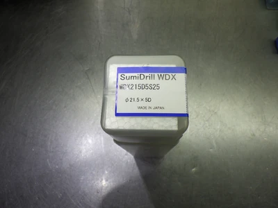 Sumitomo 21.5mm Coolant Thru 5xD Drill 25mm Shank WDX215D5S25 (LOC1219B)