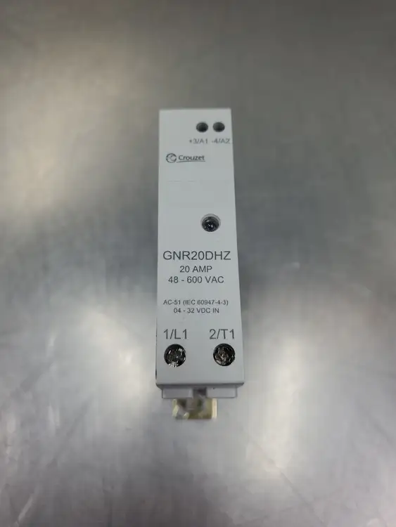 Used Crouzet GNR20DHZ Cooltech Solid State Relay, 20 Amp, 48-600VAC Relays & Switches | Palmetto Automation #1156465