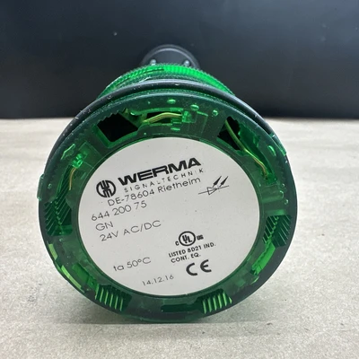 WERMA Signal Tower 640-800-00 + Red 644-100-75 And Green 644-200-75 24V-AC/DC