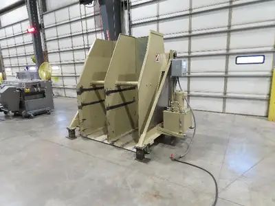 MTC LE-SL Hydraulic Tote Dumper 2-Bin 1/2 Yd Hopper Box Tipper 2000Lb 3Hp 460V