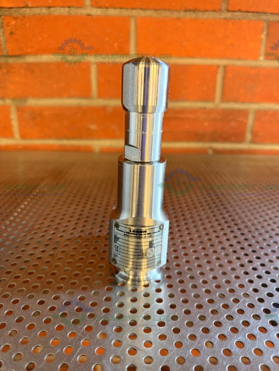 Used LESER 4814.7684 SPRING LOADED SANITARY SAFETY RELIEF VALVE W/1" SANITARY FITTING Valves/Fittings California US | Equipment Lab #1506523