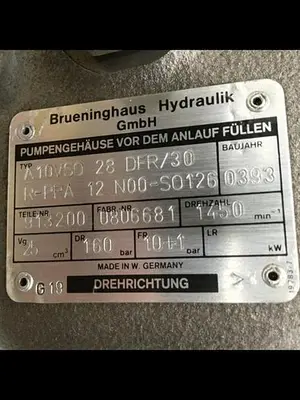 USED BRUENINGHAUS HYDRAULIK A10VSO28DFR/30R