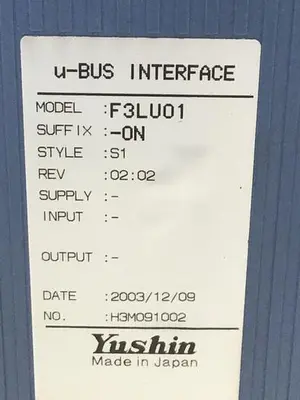 USED YUSHIN AMERICA F3LU01-0N