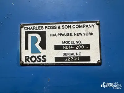 Used Ross 200 Gal Ross Planetary Mixer, Model HDM-200, S/S Planetary Mixers Ohio US | Federal Equipment Company #1337706