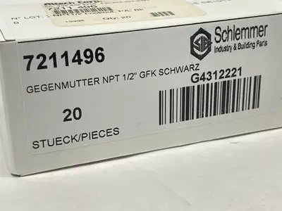 New | in-Stock Altech Corp Polyamide Lock Nut 1/2" NPT PKG OF 20 Nuts & Screws Michigan US | Maverick Industrial Sales #1390841