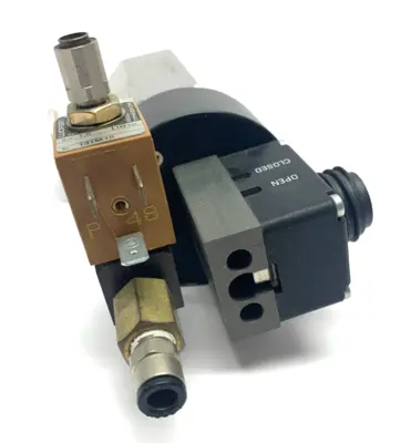 24328-KA41-0001/0463 | VAT  Vacuum Angle Valve w/ Lucifer 131M15 Solenoid Valve - Used