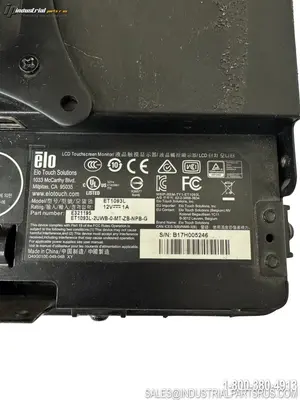 Used ELO E231195 ET1093L Automation Control (HMI) Kentucky US | Industrial Parts R Us Inc. #1377606