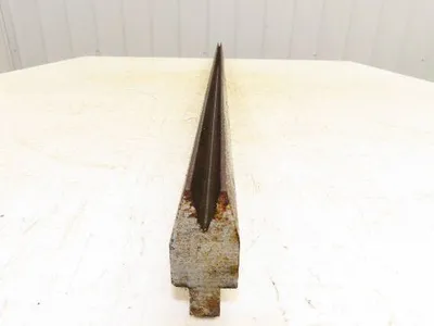 Press Brake Die 47-1/2" Long 30° Acute V 3/8" W 11/16" D 1-3/4" H 1/2" Tang