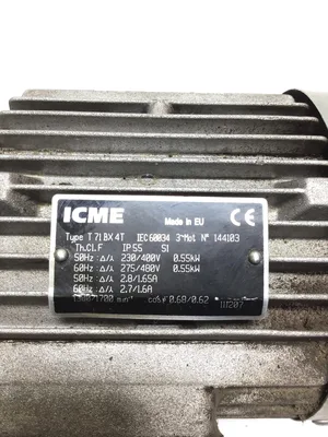 ICME T71BX 4T Gear Motor 0.55kW