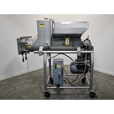 Used 15HP Stainless Steel Cheese Screw Extruder 12" Dia.