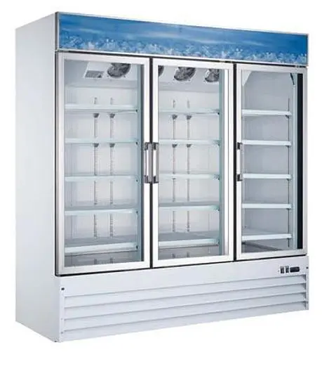 80'' 3 Door Swing Glass Door Freezer with 52.3 Cu.Ft