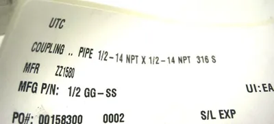 3 NEW PARKER 1/2 GG-SS COUPLINGS 12GGSS