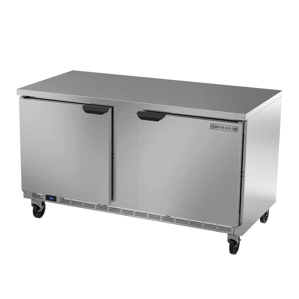 Beverage-Air WTR60AHC-FLT 60" Worktop Refrigerator W/ (2) Section, 115v