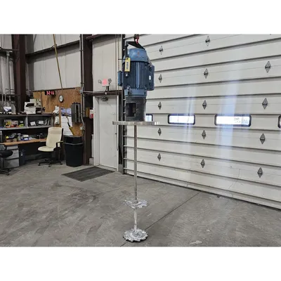 Used 20HP Stainless Steel Flange Mount High Speed Disperser Mixer Direct Drive