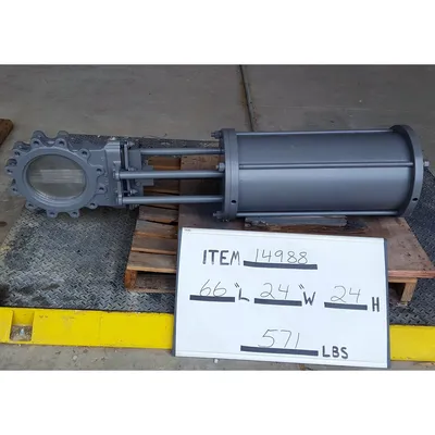 Used 10" DeZurik Knife Gate Valve - Stainless Steel