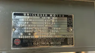 Used US MOTOR 256JMV Industrial Controls Ohio US | Surplus Asset Holdings #1289390