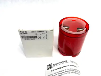 USED EATON CUTLER-HAMMER INCANDESCENT STACK LIGHT LENS RED SER. A2
