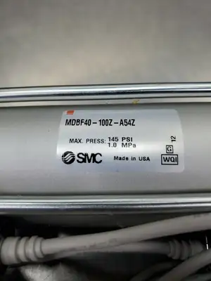 SMC MDBF40-100Z-A54Z Pressure Cylinder w/2-SMC D-A54 Reed Switches. 6B-14