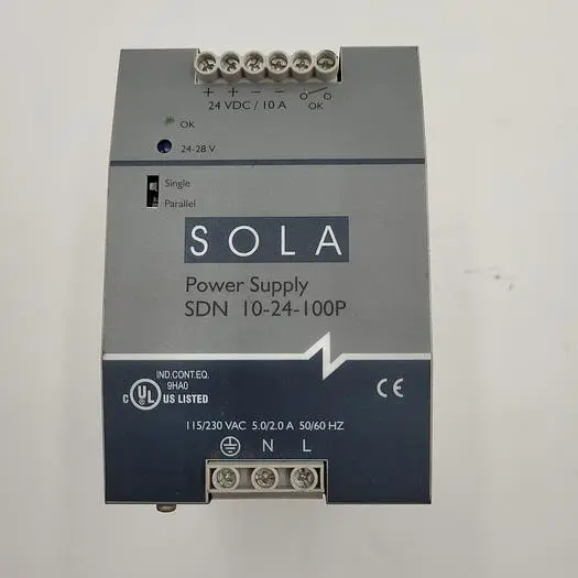Used SOLA SOLA POWER SUPPLY SDN 10-24-100P EMERSON Power Supplies | ND Industrial Surplus #1218724
