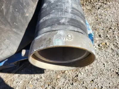 6" x 95 ft Lay Flat Hose Black w/ Coupling