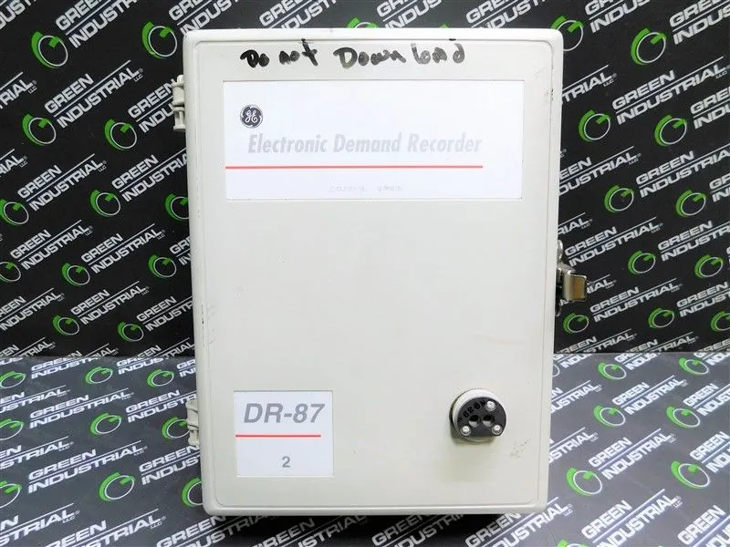 General Electric DR-87 Electronic Demand Recorder 733X021G106 Version 1120