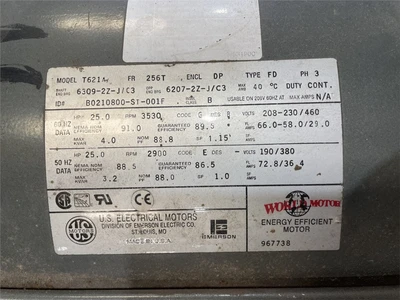 25HP Bell & Gossett Series 1510 Water Pump