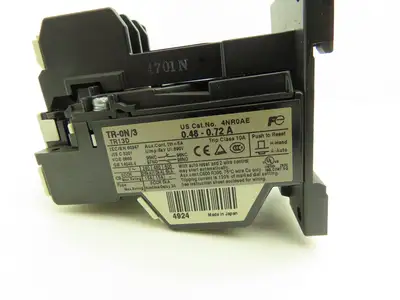 Fuji TR-0N/3 TR13D Thermal Overload Relay 0.48-0.72A Auto Reset w/SZ-HB Lot of 9